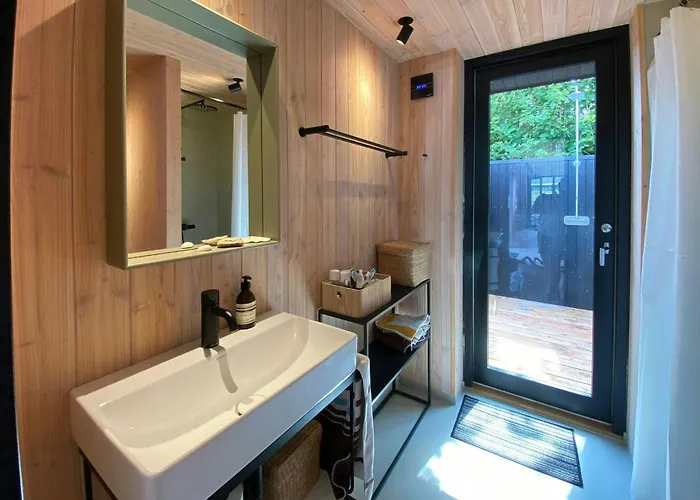 펜션 Architect-Designed A-House By Saksild Beach *